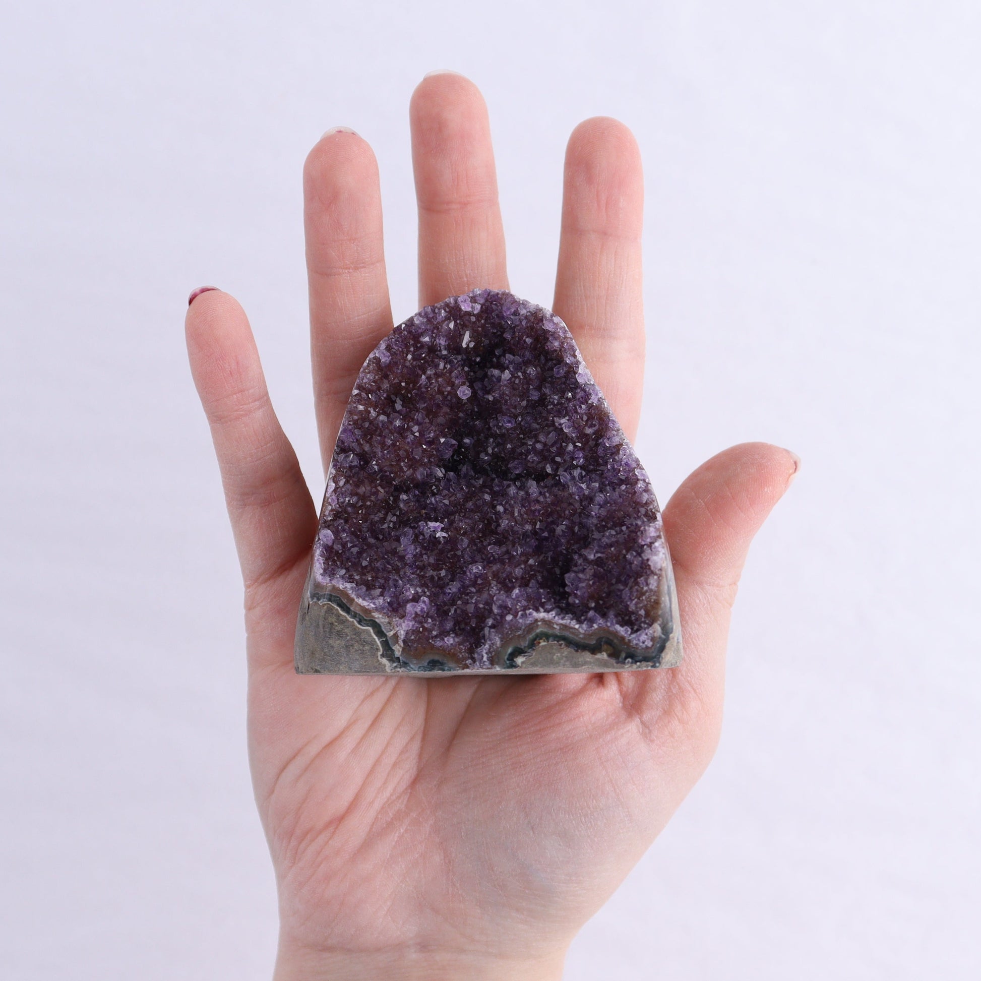 Uruguay Amethyst Cut Base Set of 7 - Expert Wholesale and Supplier of Wholesale Crystals & Bulk Gemstones, ["Amethyst","Cut Base","Uruguay"]