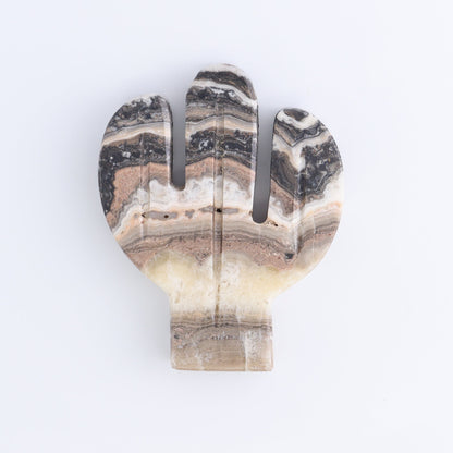 One Cactus Mexican Onyx/Calcite Black & Pink 12 cm - Expert Wholesale and Supplier of Wholesale Crystals & Bulk Gemstones, ["Cactus","Calcite","Catalog Onyx","Mexico","onyx"]