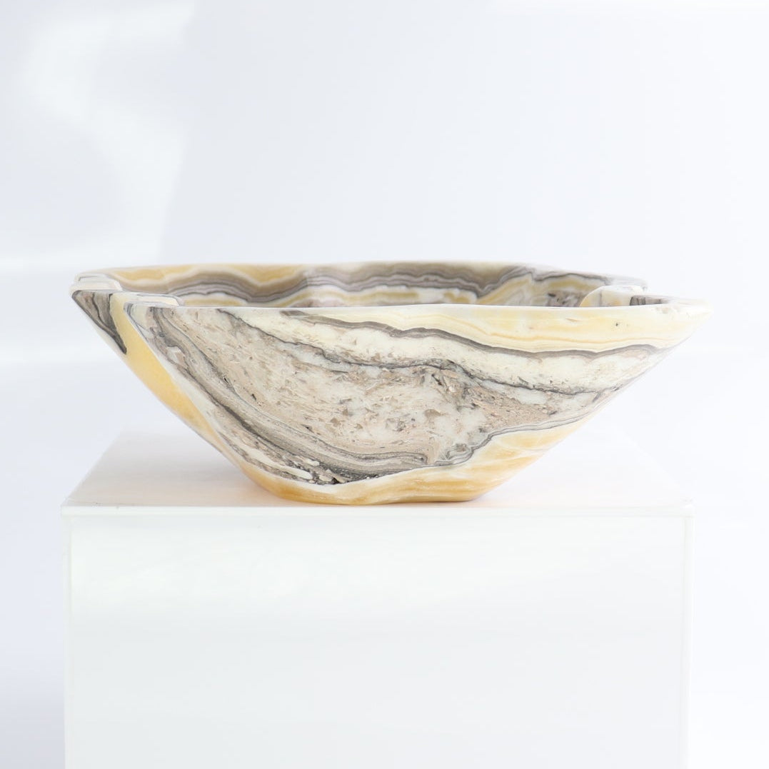 Mexican Onyx/Calcite Bowl 9"