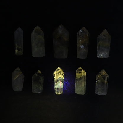 Powellite Amethyst UV Reactive Towers Set of 10