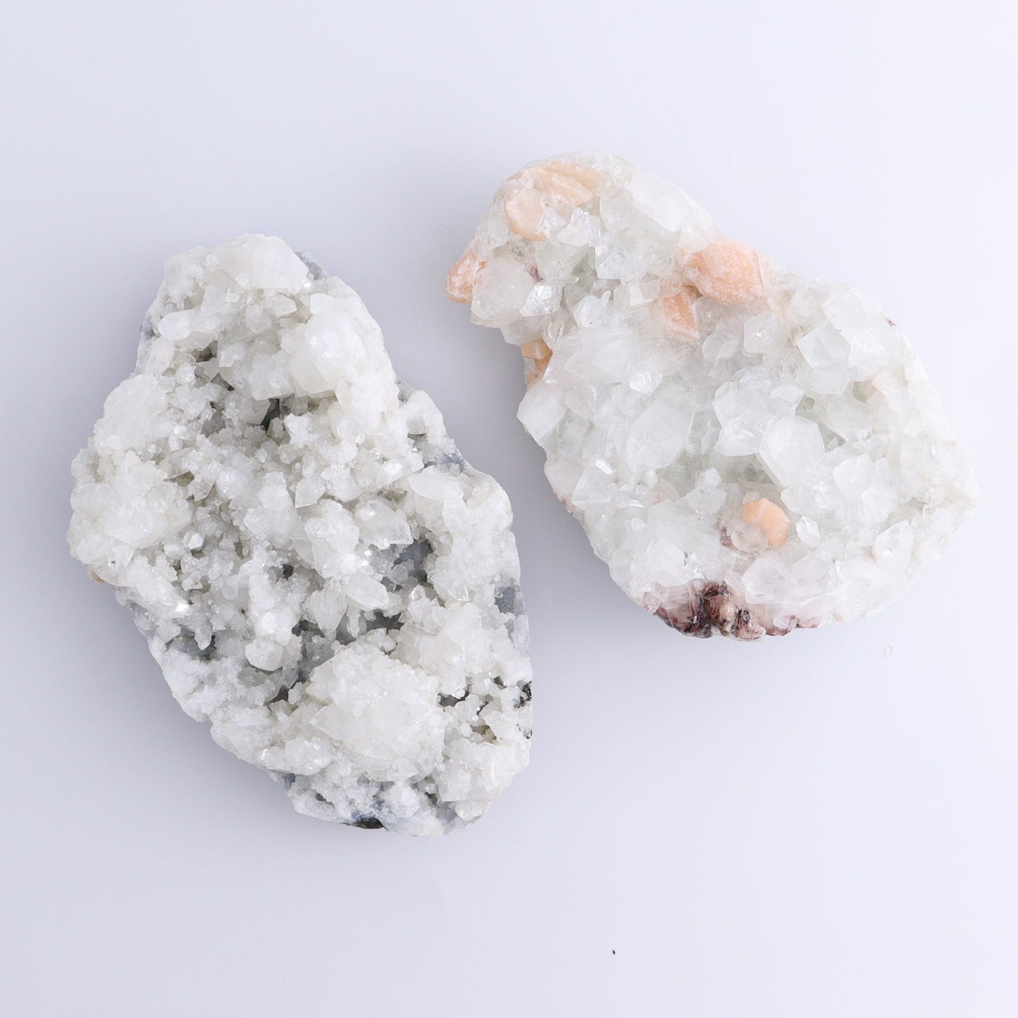 Apophyllite Clusters Set of 6 - Expert Wholesale and Supplier of Wholesale Crystals & Bulk Gemstones, ["Apophyllite","Clusters","Flats"]