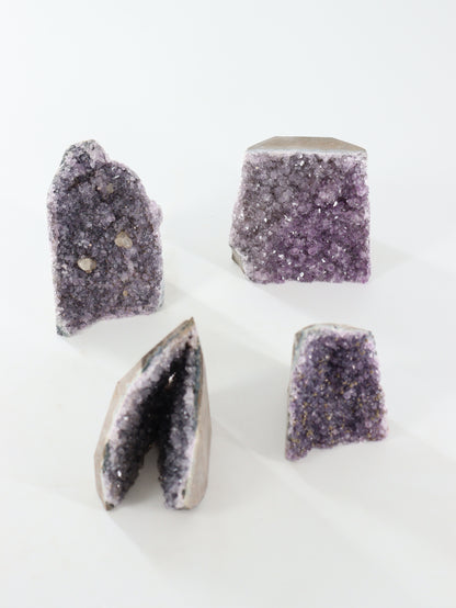 Amethyst Cut Base Set of 4 - Expert Wholesale and Supplier of Wholesale Crystals & Bulk Gemstones, ["Amethyst","close_70","Cut Base"]