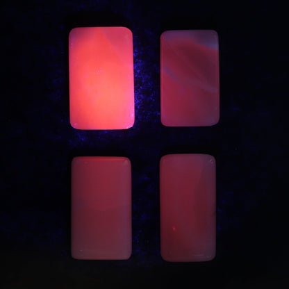Pink Mangano Calcite Rectangles Set of 12