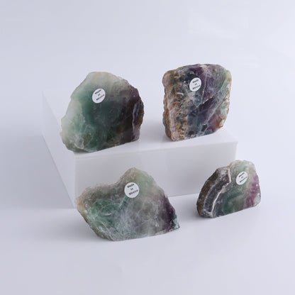 Fluorite Polished Face Cut Bases Set of 16 - Expert Wholesale and Supplier of Wholesale Crystals & Bulk Gemstones, ["Cut Base","Face Polished","Fluorite","Mexico"]