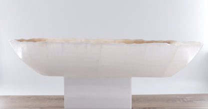 Mexican Onyx/Calcite Canoe Bowl - Expert Wholesale and Supplier of Wholesale Crystals & Bulk Gemstones, ["Bowls","Calcite","canoe","Mexico","onyx"]