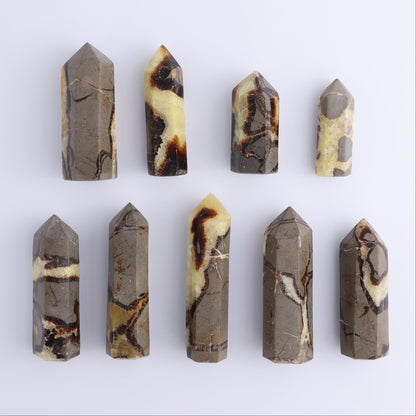 Septarian Towers Set of 9 - Expert Wholesale and Supplier of Wholesale Crystals & Bulk Gemstones, ["Madagascar","Septarian","Towers"]