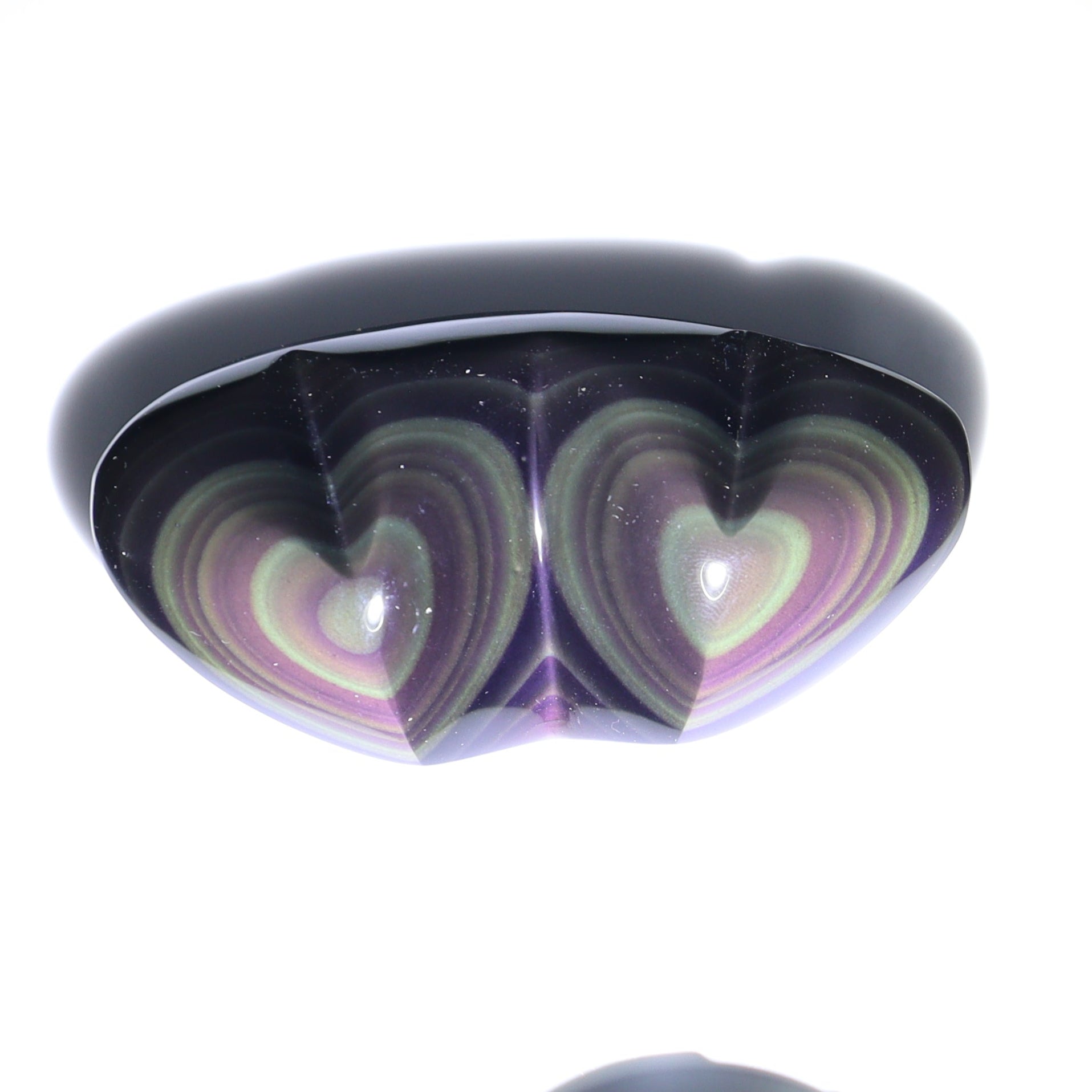Rainbow Obsidian Heart Pairs Set of 8 - Expert Wholesale and Supplier of Wholesale Crystals & Bulk Gemstones, ["Hearts","Mexico","Rainbow Obsidian"]