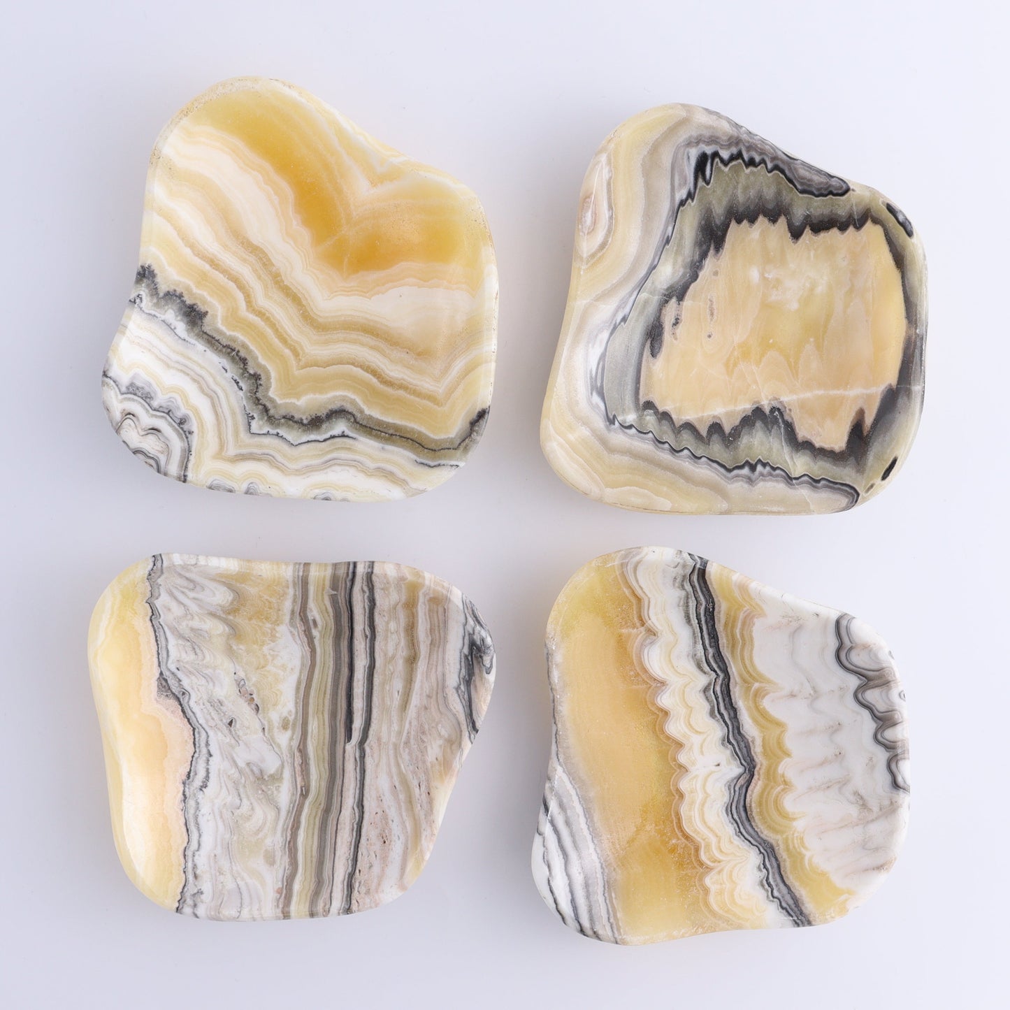 One Small Bowl Mexican Onyx/Calcite Yellow Zebra - Expert Wholesale and Supplier of Wholesale Crystals & Bulk Gemstones, ["bowl","Calcite","Catalog Onyx","Decorative Dish","Mexico","onyx"]