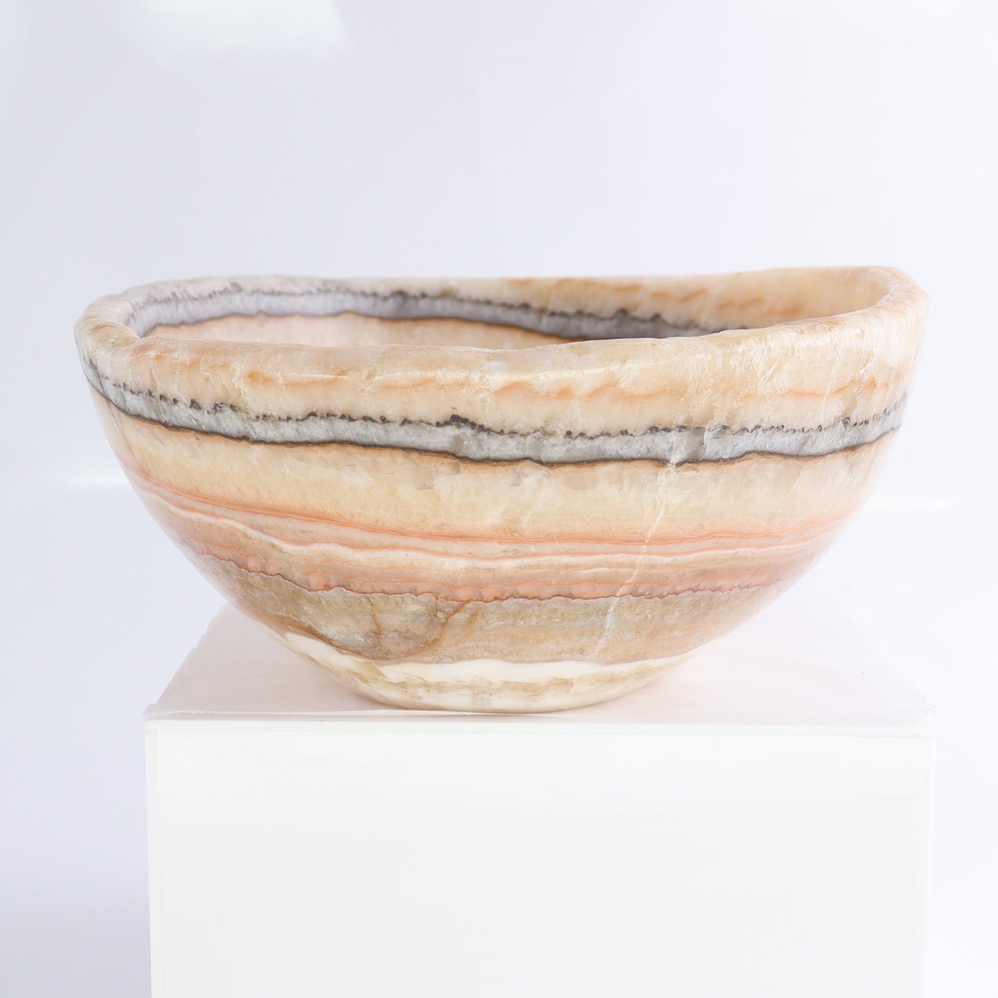 Mexican Onyx/Calcite Bowl - Expert Wholesale and Supplier of Wholesale Crystals & Bulk Gemstones, ["Bowls","Calcite","Mexico","onyx"]