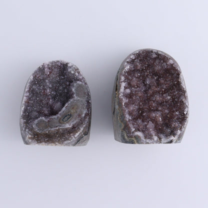 Uruguay Amethyst Cut Base Set of 6 - Expert Wholesale and Supplier of Wholesale Crystals & Bulk Gemstones, ["Amethyst","Cut Base","Uruguay"]