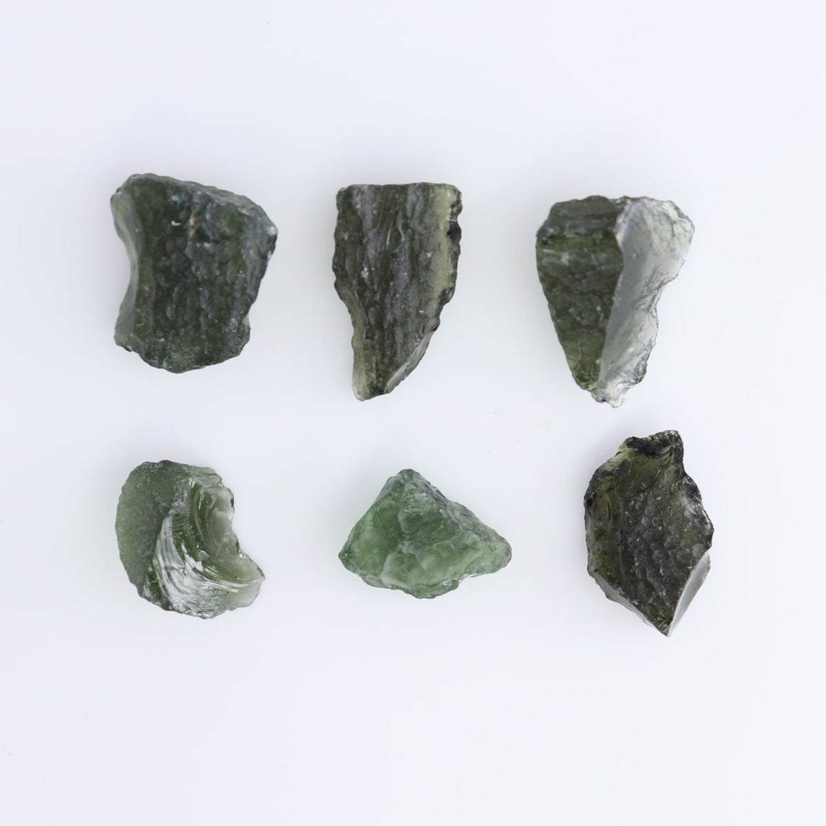 Moldavite Pieces Set of 6