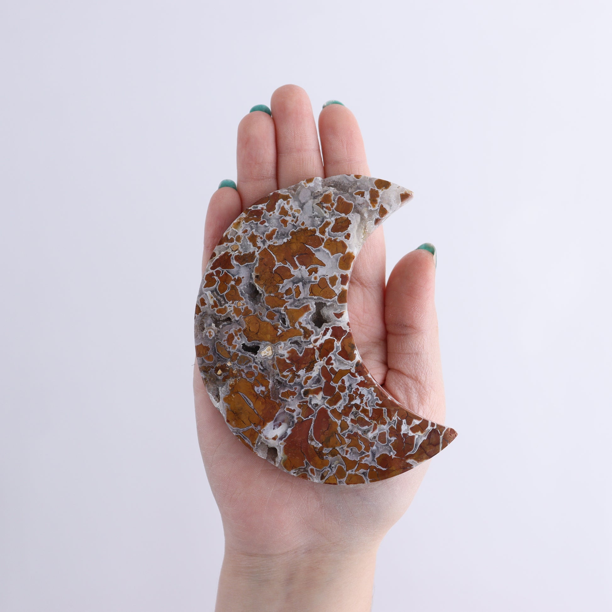 Brecciated Jasper Moons Set of 6 - Expert Wholesale and Supplier of Wholesale Crystals & Bulk Gemstones, ["Brecciated Jasper","Indonesia","moons"]