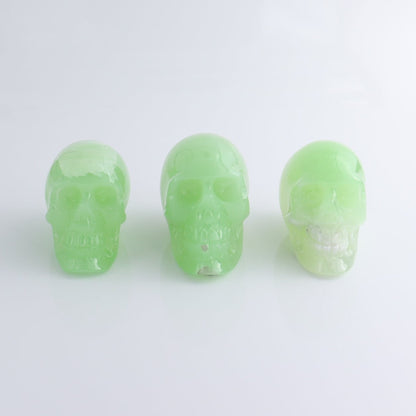 One Large Mexican Green Onyx/Calcite Skull