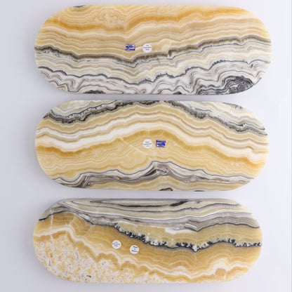 Onyx Oval Dish Set of 3 - Expert Wholesale and Supplier of Wholesale Crystals & Bulk Gemstones, ["Mexico","onyx","Oval Dish"]