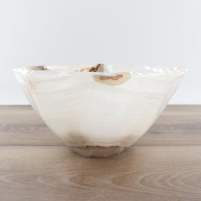 Mexican Onyx/Calcite Bowl 12"