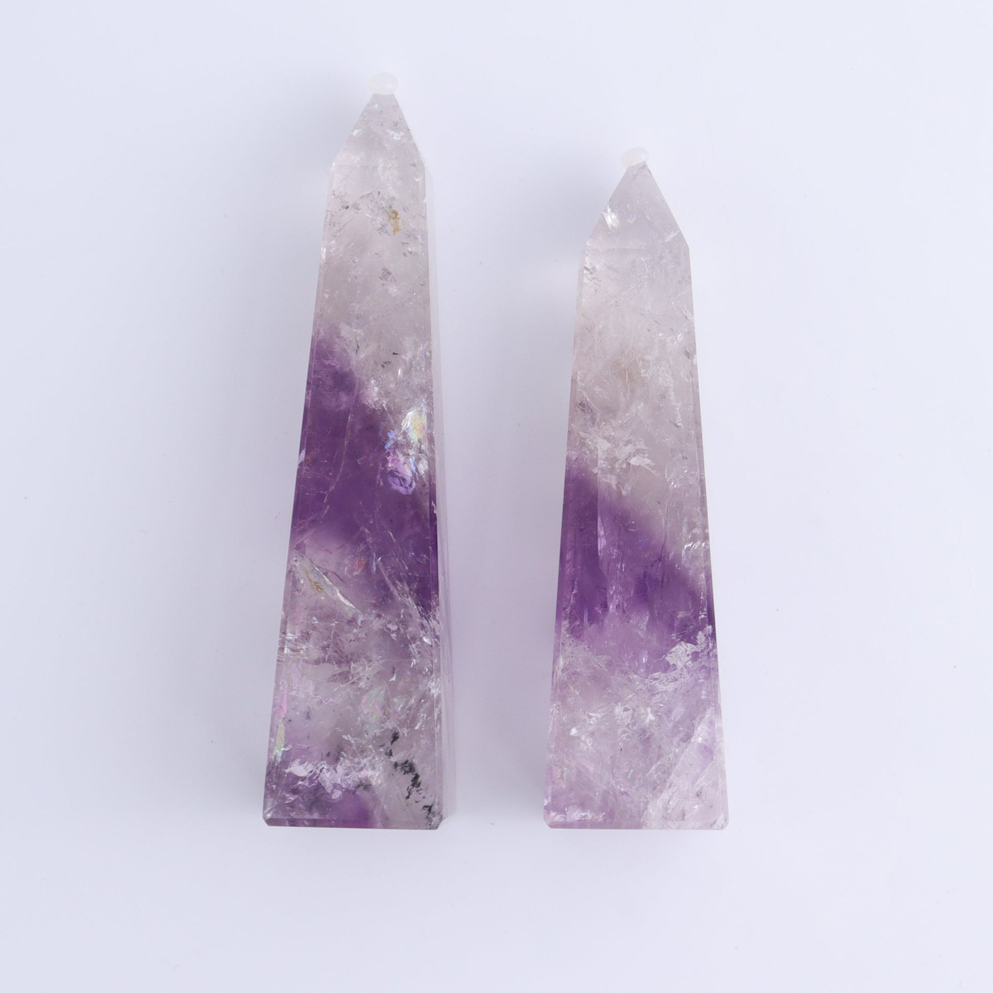 Amethyst Obelisks Set of 6 - Expert Wholesale and Supplier of Wholesale Crystals & Bulk Gemstones, ["Amethyst","Brazil","Obelisk"]