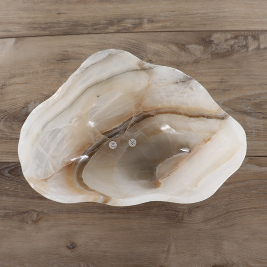 Mexican Onyx/Calcite Bowl 12" - Expert Wholesale and Supplier of Wholesale Crystals & Bulk Gemstones, ["Bowls","Calcite","Mexico","onyx"]
