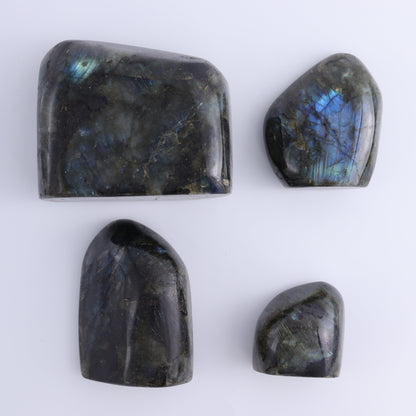 Labradorite Freeform Set of 4 - Expert Wholesale and Supplier of Wholesale Crystals & Bulk Gemstones, ["Freeforms","Labradorite","Madagascar"]