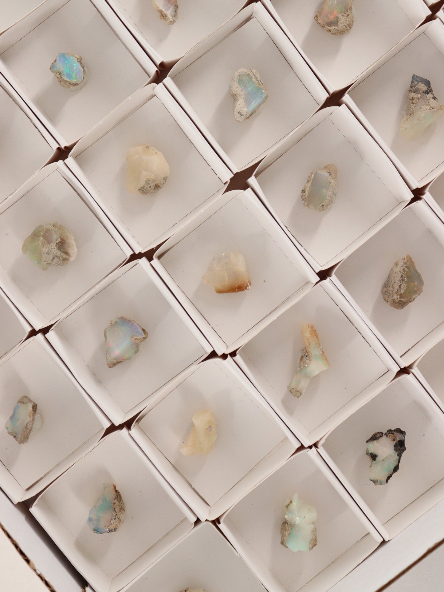 Ethiopian Opal Flat Set of 54 - Expert Wholesale and Supplier of Wholesale Crystals & Bulk Gemstones, []