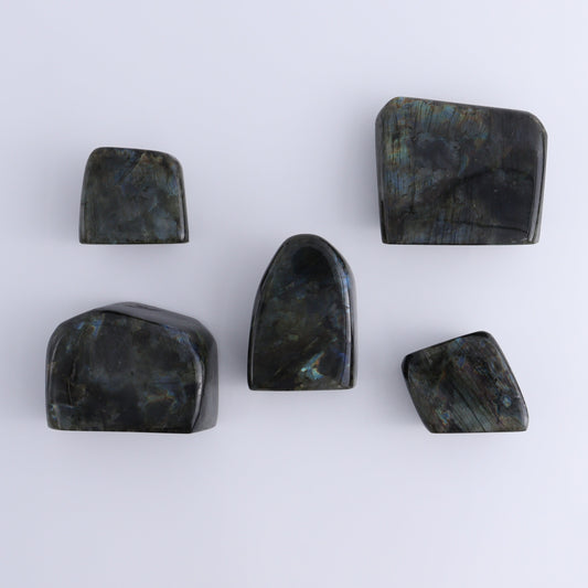 Labradorite Freeform Set of 5 - Expert Wholesale and Supplier of Wholesale Crystals & Bulk Gemstones, ["Freeforms","Labradorite","Madagascar"]