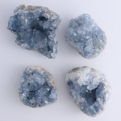 Celestite Clusters Set of 8 - Expert Wholesale and Supplier of Wholesale Crystals & Bulk Gemstones, ["Celestite","Freeform","Madagascar"]