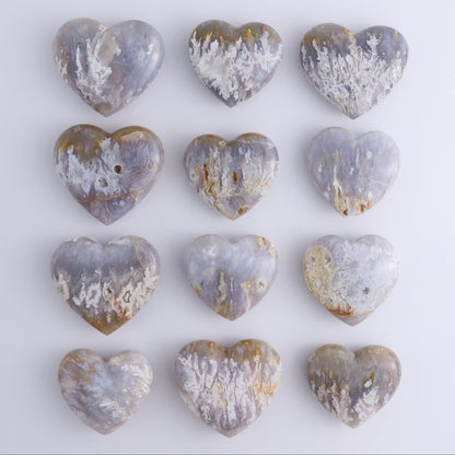 Agate Hearts Set of 12 - Expert Wholesale and Supplier of Wholesale Crystals & Bulk Gemstones, ["Agate","Hearts"]