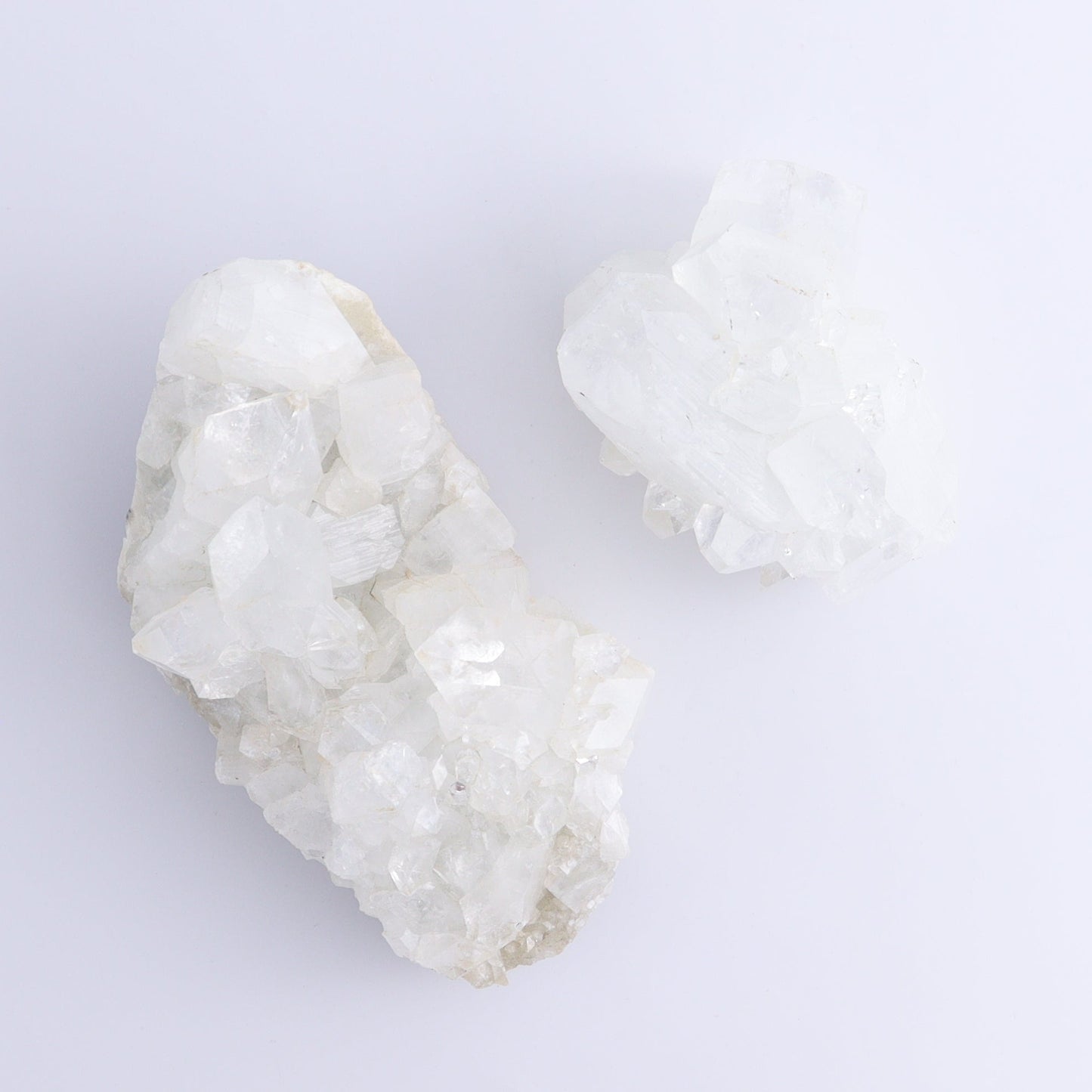 Apophyllite Clusters Set of 6 - Expert Wholesale and Supplier of Wholesale Crystals & Bulk Gemstones, ["Apophyllite","Clusters","Flats"]