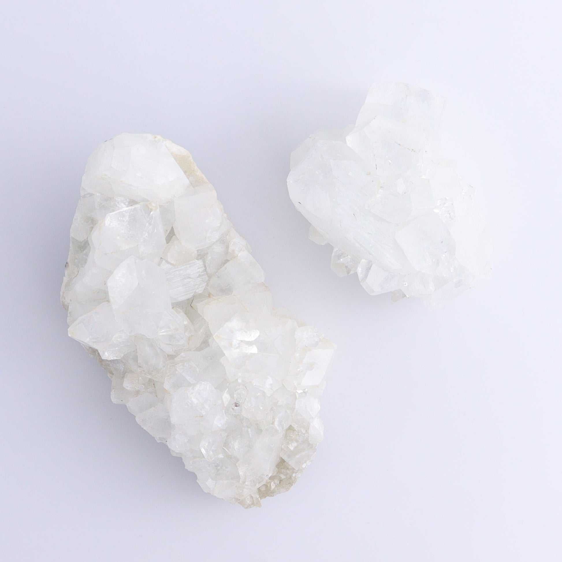 Apophyllite Clusters Set of 6 - Expert Wholesale and Supplier of Wholesale Crystals & Bulk Gemstones, ["Apophyllite","Clusters","Flats"]