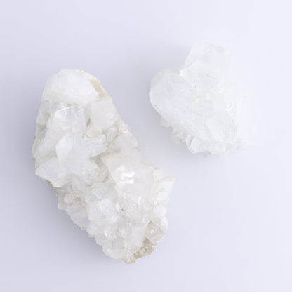 Apophyllite Clusters Set of 6 - Expert Wholesale and Supplier of Wholesale Crystals & Bulk Gemstones, ["Apophyllite","Clusters","Flats"]