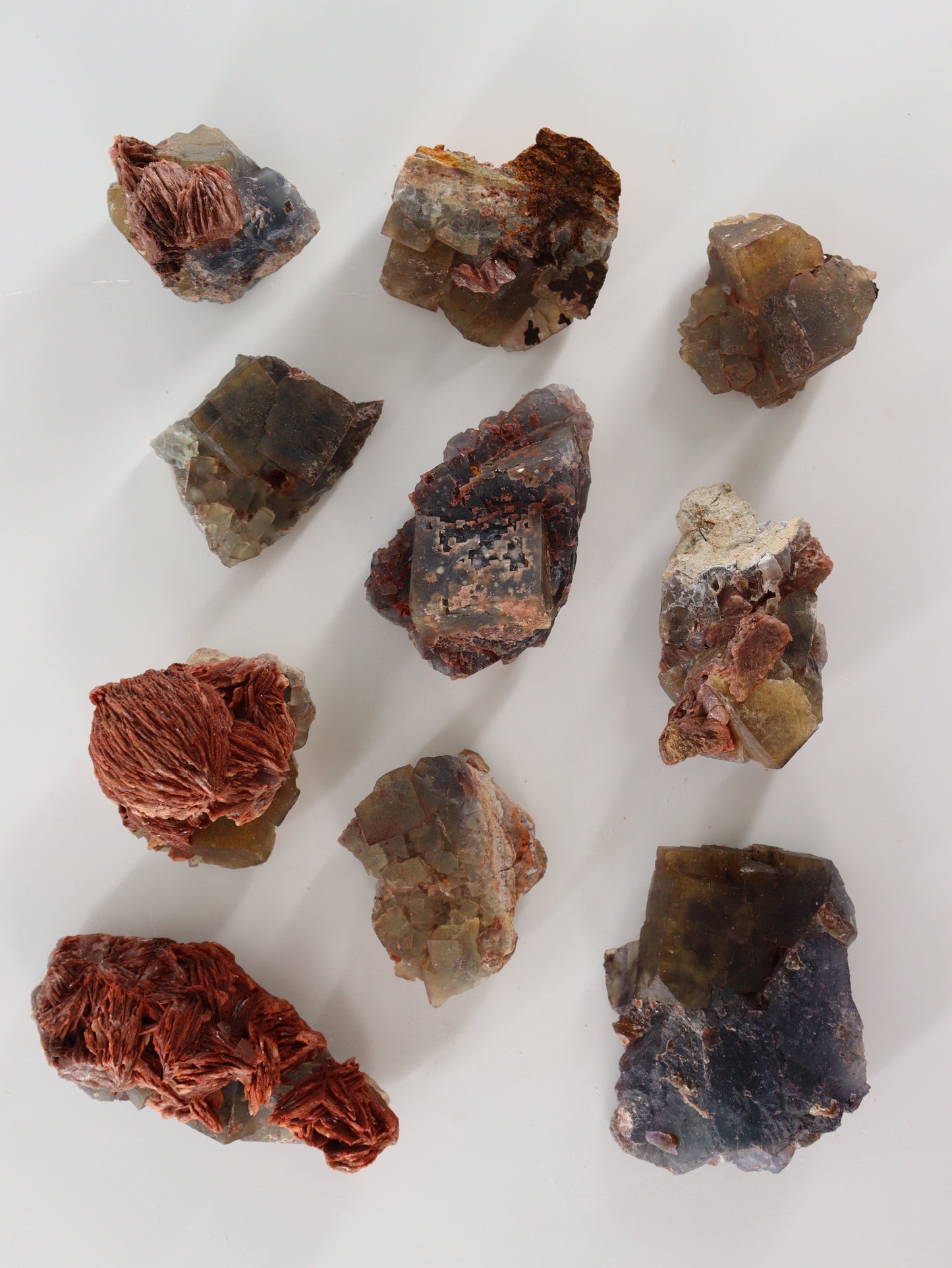 Mixed Moroccan Minerals Set of 10 - Expert Wholesale and Supplier of Wholesale Crystals & Bulk Gemstones, ["close_50","Morocco"]