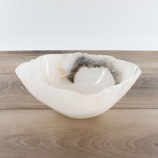 Mexican Onyx/Calcite Bowl 12" - Expert Wholesale and Supplier of Wholesale Crystals & Bulk Gemstones, ["Bowls","Calcite","Mexico","onyx"]