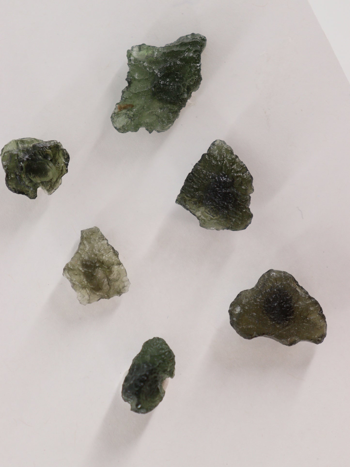 Rough Moldavite Set of 6 - Expert Wholesale and Supplier of Wholesale Crystals & Bulk Gemstones, ["Moldavite","Rough"]