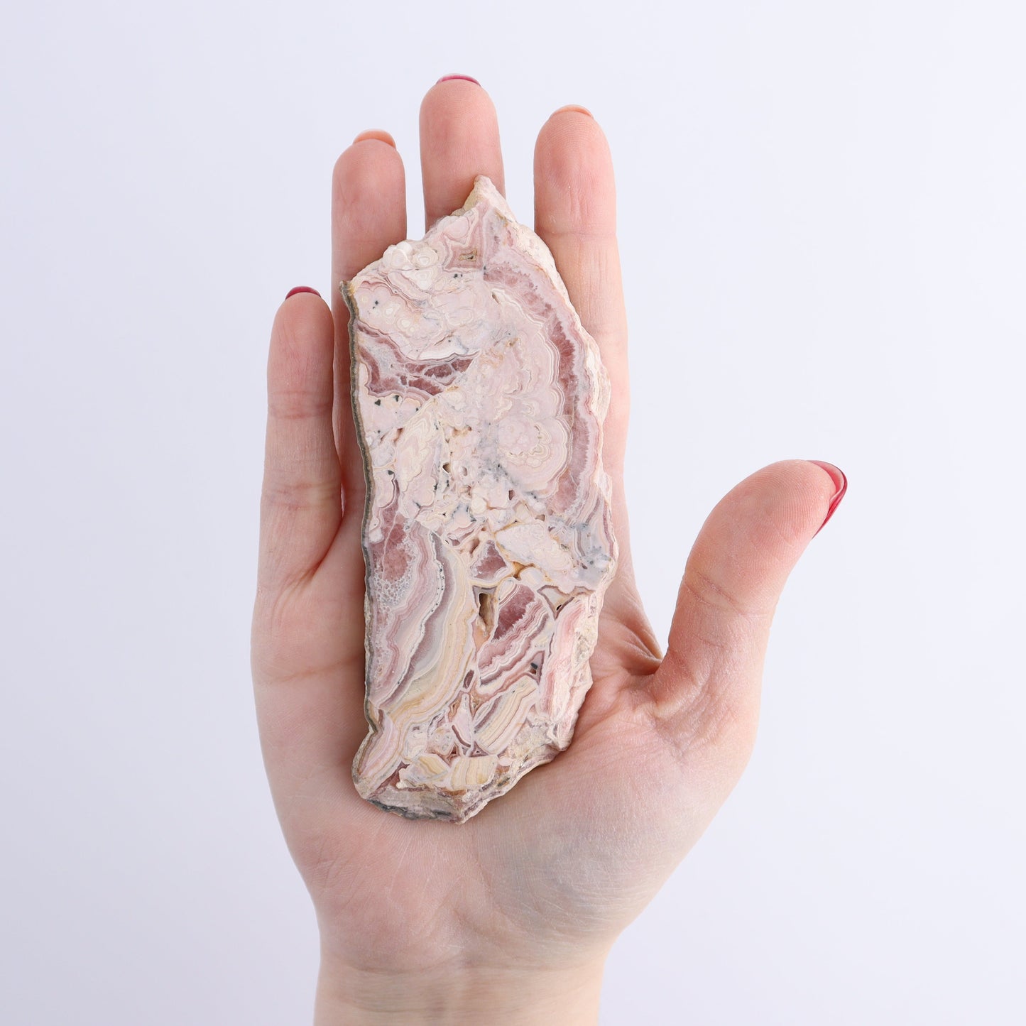 Rhodochrosite Slices Set of 2 - Expert Wholesale and Supplier of Wholesale Crystals & Bulk Gemstones, ["Argentina","Rhodochrosite","Slices and Slabs"]