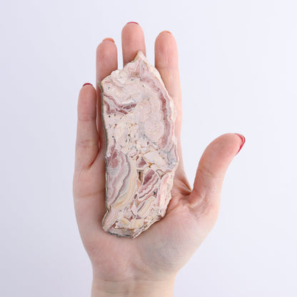 Rhodochrosite Slices Set of 2 - Expert Wholesale and Supplier of Wholesale Crystals & Bulk Gemstones, ["Argentina","Rhodochrosite","Slices and Slabs"]