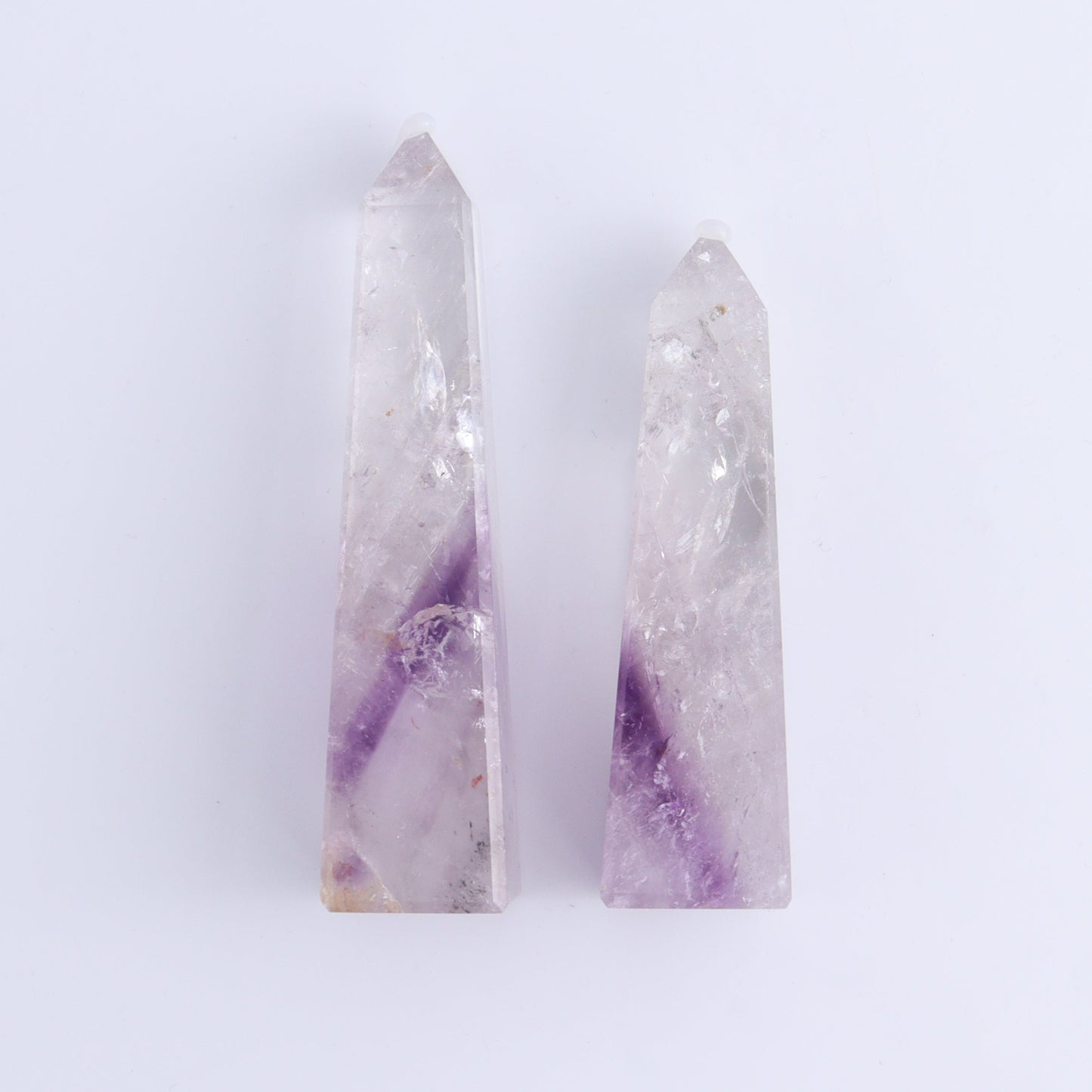 Amethyst Obelisks Set of 6 - Expert Wholesale and Supplier of Wholesale Crystals & Bulk Gemstones, ["Amethyst","Brazil","Obelisk"]