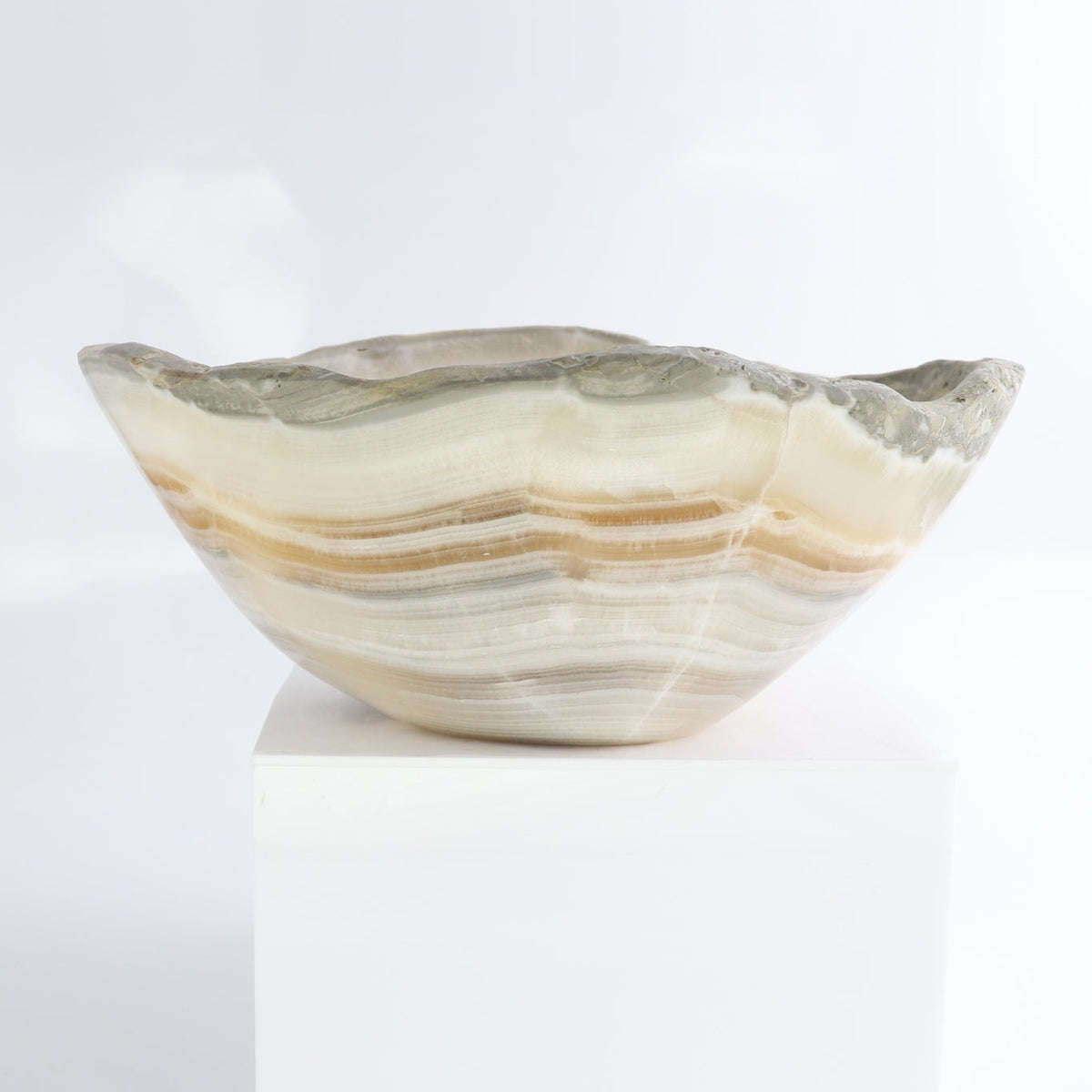 Mexican Onyx/Calcite Bowl 10"