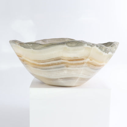 Mexican Onyx/Calcite Bowl 10"