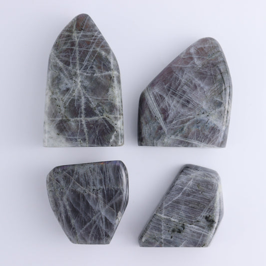 Labradorite Freeform Set of 4 - Expert Wholesale and Supplier of Wholesale Crystals & Bulk Gemstones, ["Freeforms","Labradorite","Madagascar"]