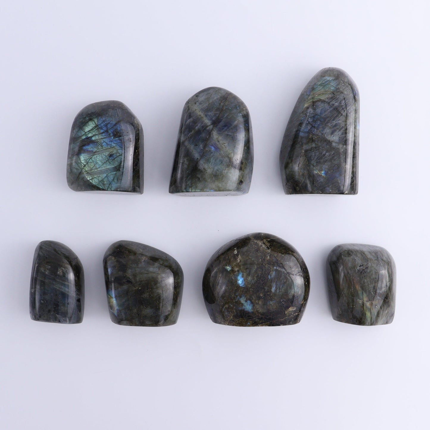 Labradorite Freeform Set of 7 - Expert Wholesale and Supplier of Wholesale Crystals & Bulk Gemstones, ["Freeforms","Labradorite","Madagascar"]