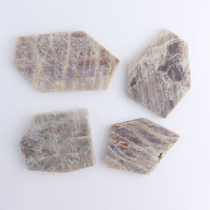 Moonstone Slices & Slabs Set of 4