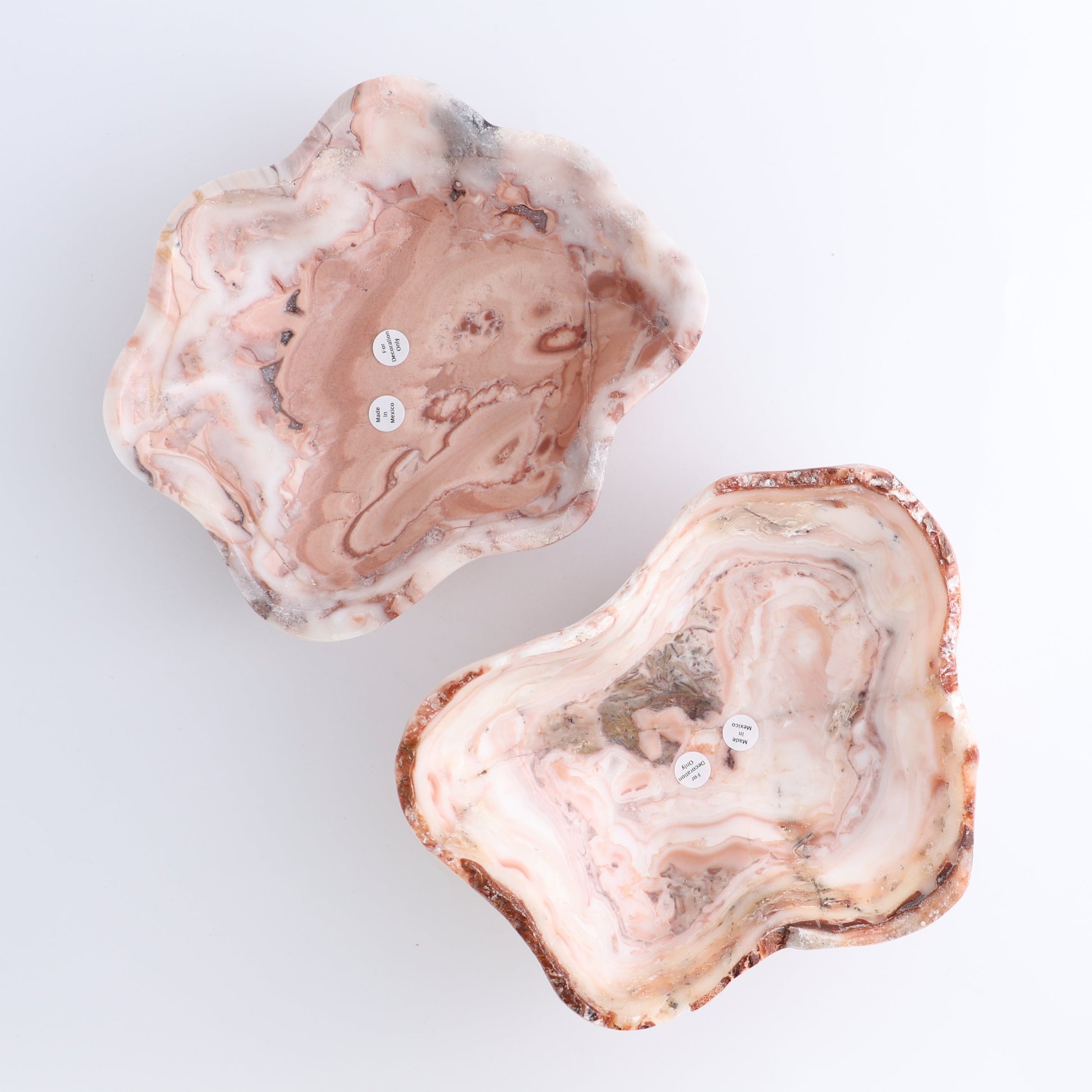 One Small Bowl Mexican Onyx/Calcite Red & White - Expert Wholesale and Supplier of Wholesale Crystals & Bulk Gemstones, ["bowl","Calcite","Catalog Onyx","Decorative Dish","Mexico","onyx"]