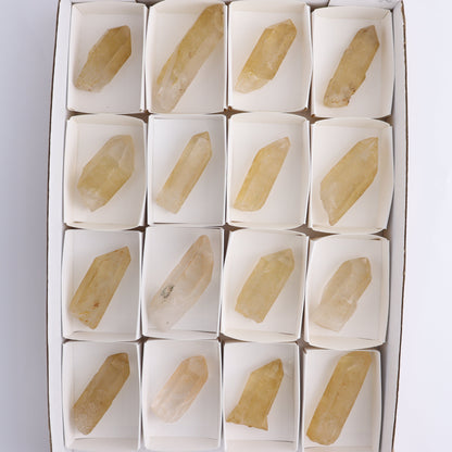 Tangerine Quartz Rough Towers Set of 16 - Expert Wholesale and Supplier of Wholesale Crystals & Bulk Gemstones, ["Quartz","Rough","Tangerine Quartz","Towers"]