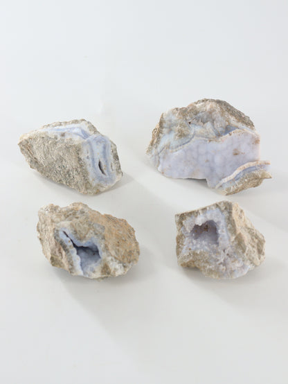 Blue Lace Agate Clusters Set of 4 - Expert Wholesale and Supplier of Wholesale Crystals & Bulk Gemstones, []
