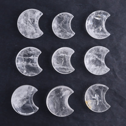 Clear Quartz Moons Bowls Set of 24 - Expert Wholesale and Supplier of Wholesale Crystals & Bulk Gemstones, ["Clear Quartz","moons","Quartz"]