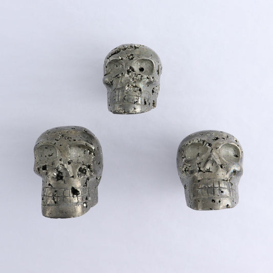 Pyrite Skulls Set of 3