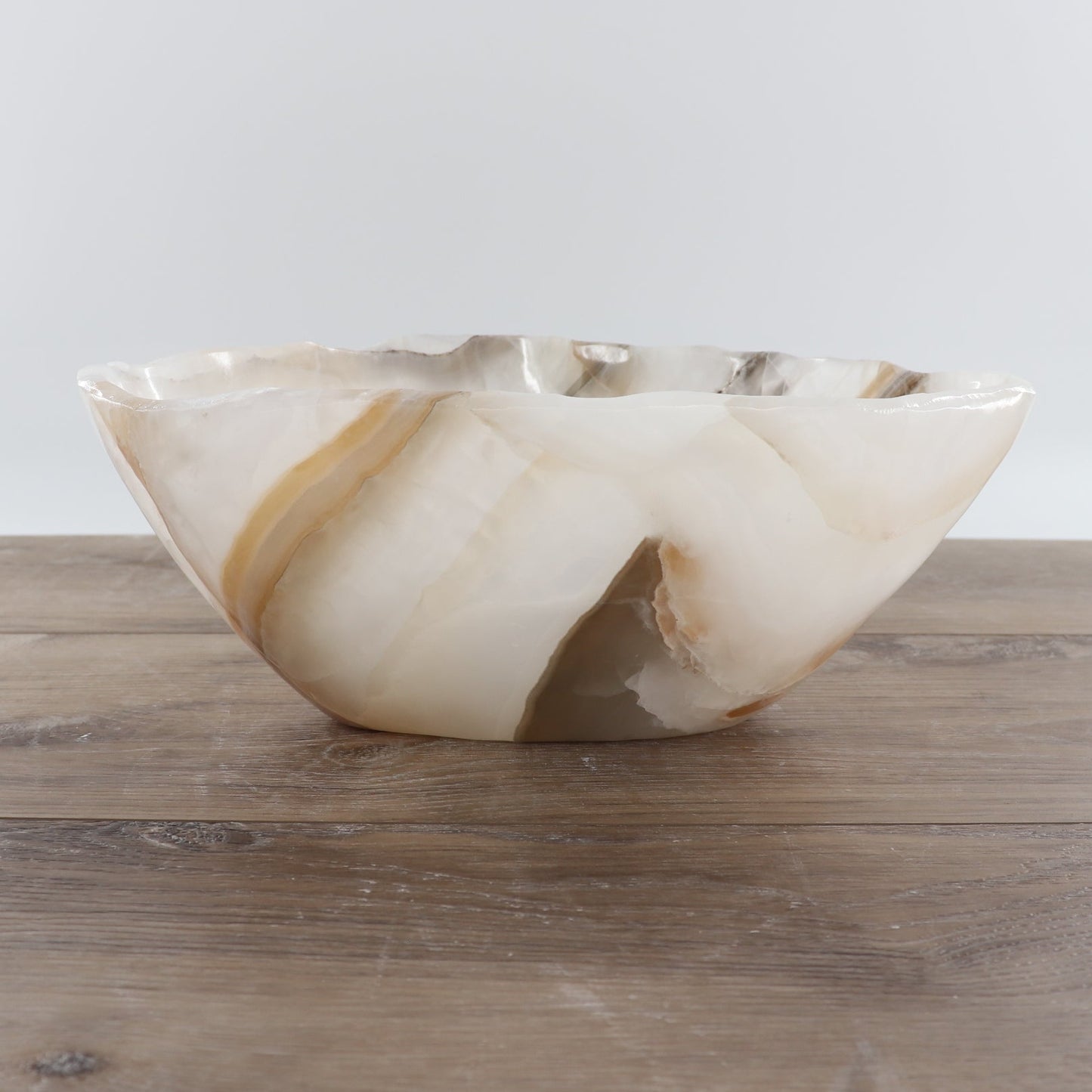 Mexican Onyx/Calcite Bowl 12"