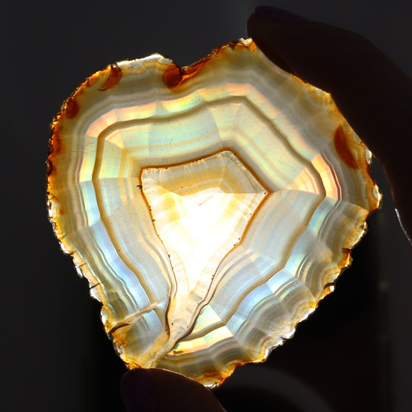 Iris Agate Slices Set of 6 - Expert Wholesale and Supplier of Wholesale Crystals & Bulk Gemstones, ["Agate","Iris Agate","Slices and Slabs"]