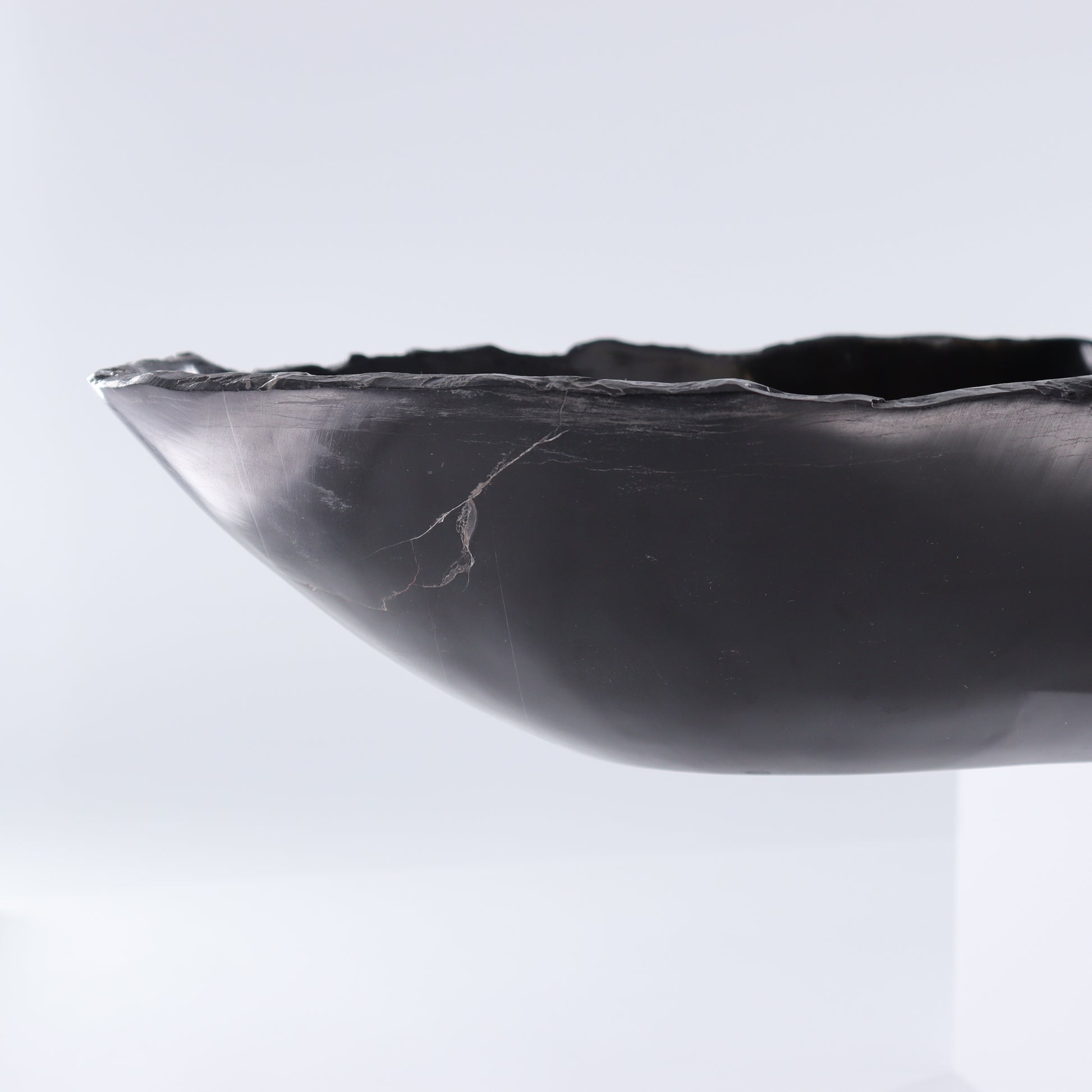 Black Marble Canoe Bowl - Expert Wholesale and Supplier of Wholesale Crystals & Bulk Gemstones, ["Black Marble","Bowls","canoe","Marble","Mexico"]