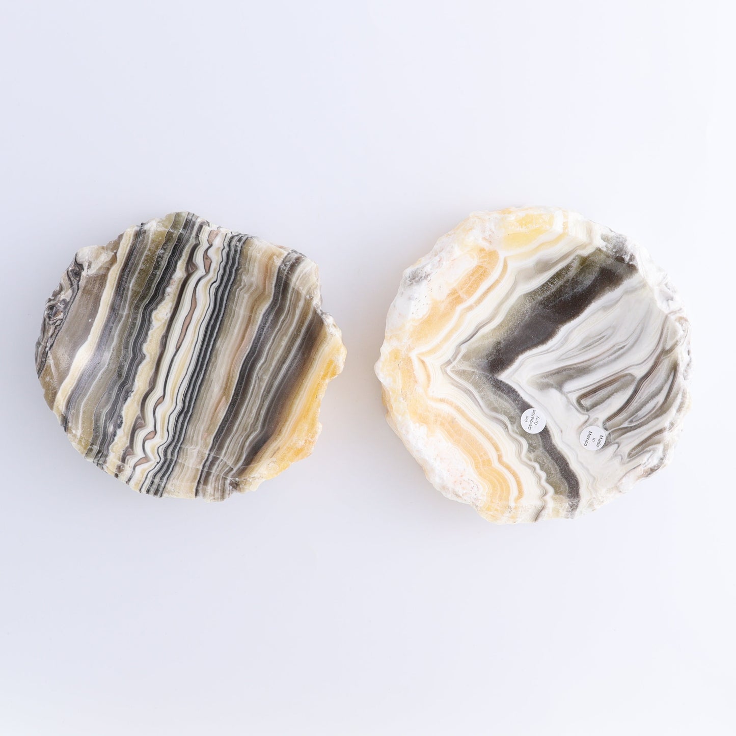 One Mexican Onyx/Calcite Yellow & Black Zebra Rustic Bowl - Expert Wholesale and Supplier of Wholesale Crystals & Bulk Gemstones, ["bowl","Calcite","Catalog Onyx","Decorative Dish","Mexico","onyx"]