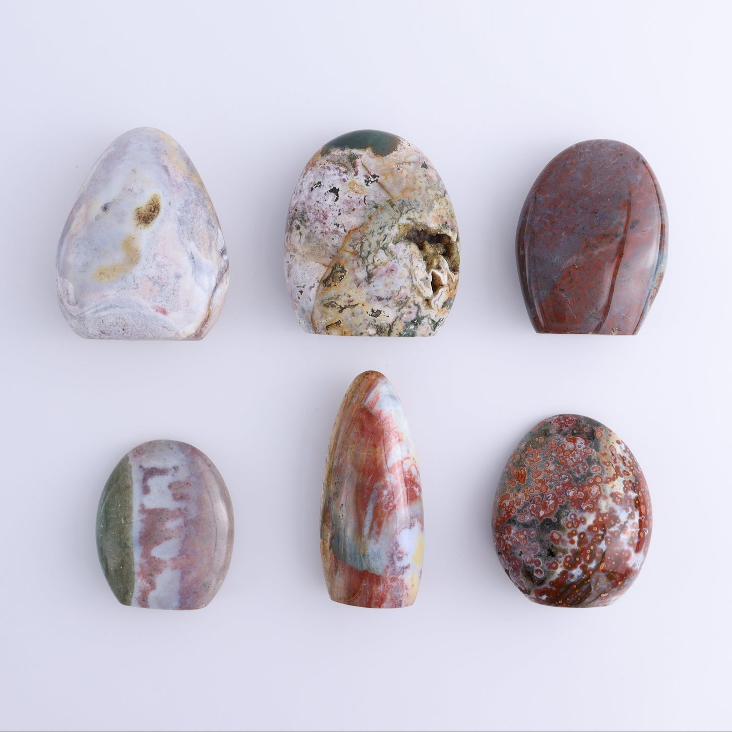 Ocean Jasper Freeform Set of 6 - Expert Wholesale and Supplier of Wholesale Crystals & Bulk Gemstones, ["Freeforms","jasper","Ocean Jasper"]